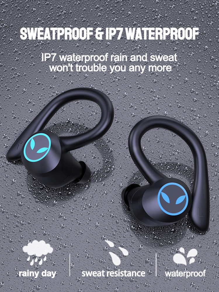 Tws Sports Headset Wireless Ear Hook Stereo Waterproof Bluetooth Earphone