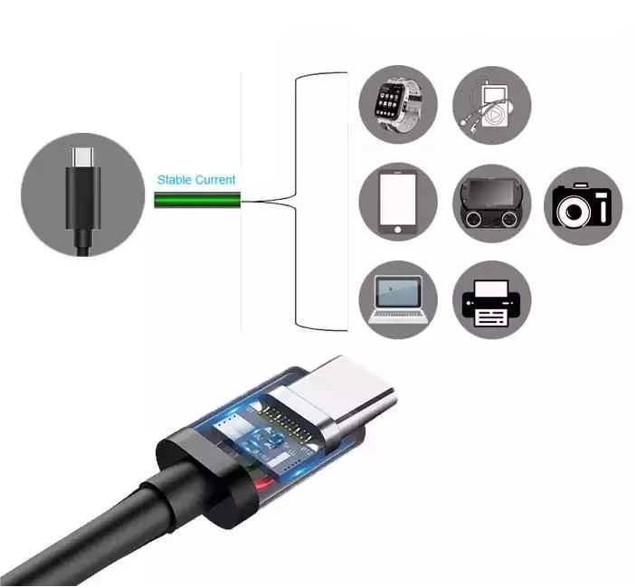 Tid USB-If CE Certified Mobile Phone Computer Fast Charging Data USB Type C Cable